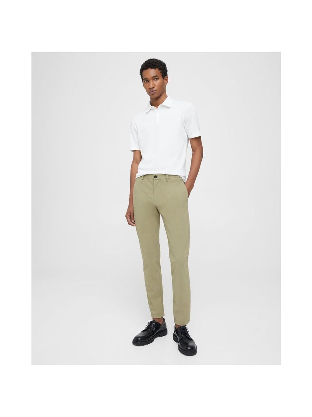 Theory Zaine Pant in Precision Ponte in Beige Stone Size 32